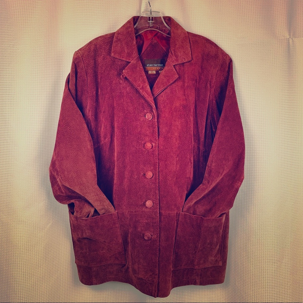 Vintage-Iconic Stan Herman-Suede Leather Jacket